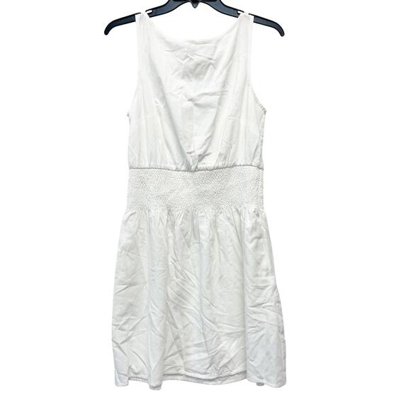 Universal Thread Women's Linen Mini Sleeveless Sundress White Size Small - Picture 1 of 5